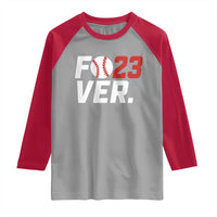 Classic Baseball Jersey Number 23 Raglan Shirt Fo23ever #23 Ball Sports Fan - Wonder Print Shop