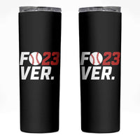 Classic Baseball Jersey Number 23 Skinny Tumbler Fo23ever #23 Ball Sports Fan - Wonder Print Shop