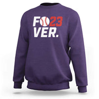 Classic Baseball Jersey Number 23 Sweatshirt Fo23ever #23 Ball Sports Fan - Wonder Print Shop