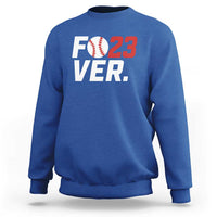 Classic Baseball Jersey Number 23 Sweatshirt Fo23ever #23 Ball Sports Fan - Wonder Print Shop