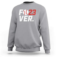 Classic Baseball Jersey Number 23 Sweatshirt Fo23ever #23 Ball Sports Fan - Wonder Print Shop