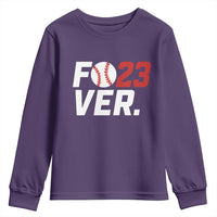 Classic Baseball Jersey Number 23 Youth Sweatshirt Fo23ever #23 Ball Sports Fan - Wonder Print Shop