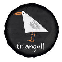 Triangull Funny Triangle Seagull Meme Spare Tire Cover Geometry Bird Pun Minimalist Coastal Graphic