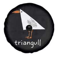 Triangull Funny Triangle Seagull Meme Spare Tire Cover Geometry Bird Pun Minimalist Coastal Graphic