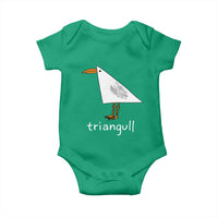 Triangull Funny Triangle Seagull Meme Baby Onesie Geometry Bird Pun Minimalist Coastal Graphic