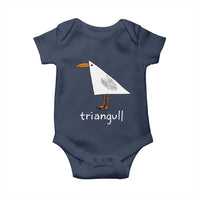Triangull Funny Triangle Seagull Meme Baby Onesie Geometry Bird Pun Minimalist Coastal Graphic