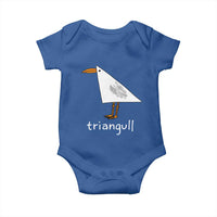 Triangull Funny Triangle Seagull Meme Baby Onesie Geometry Bird Pun Minimalist Coastal Graphic