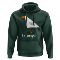 Triangull Funny Triangle Seagull Meme Hoodie Geometry Bird Pun Minimalist Coastal Graphic