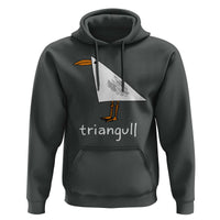 Triangull Funny Triangle Seagull Meme Hoodie Geometry Bird Pun Minimalist Coastal Graphic