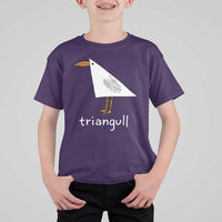 Triangull Funny Triangle Seagull Meme T Shirt For Kid Geometry Bird Pun Minimalist Coastal Graphic