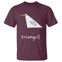 Triangull Funny Triangle Seagull Meme T Shirt Geometry Bird Pun Minimalist Coastal Graphic