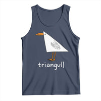 Triangull Funny Triangle Seagull Meme Tank Top Geometry Bird Pun Minimalist Coastal Graphic