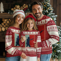 Idaho Shoots Back Vintage Pop Art Poster Style Graphic Ugly Christmas Sweater