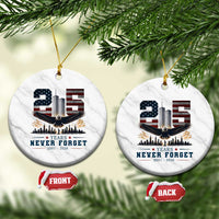 Patriotic Soaring Bald Eagle 9 11 Memorial 25th Anniversary Ceramic Ornament 25 Years 2021 2026 Never Forget