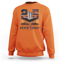 Patriotic Soaring Bald Eagle 9 11 Memorial 25th Anniversary Sweatshirt 25 Years 2021 2026 Never Forget
