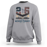 Patriotic Soaring Bald Eagle 9 11 Memorial 25th Anniversary Sweatshirt 25 Years 2021 2026 Never Forget