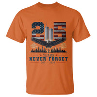 Patriotic Soaring Bald Eagle 9 11 Memorial 25th Anniversary T Shirt 25 Years 2021 2026 Never Forget