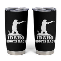 Idaho Shoots Back Cowboy Gunslinger Silhouette Patriotic Graphic Tumbler Cup