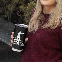 Idaho Shoots Back Cowboy Gunslinger Silhouette Patriotic Graphic Tumbler Cup