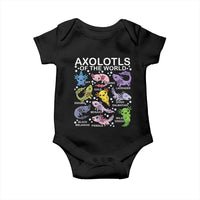 Kawaii Axolotl Baby Onesie Axolotls of the World Animals Aquarium Species
