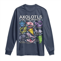 Kawaii Axolotl Long Sleeve Shirt Axolotls of the World Animals Aquarium Species