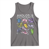 Kawaii Axolotl Tank Top Axolotls of the World Animals Aquarium Species
