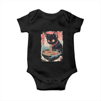 Japanese Inspo Ramen Cat Graphic Baby Onesie Anime Manga Kawaii Otaku Urban Streetwear - Wonder Print Shop