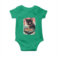 Japanese Inspo Ramen Cat Graphic Baby Onesie Anime Manga Kawaii Otaku Urban Streetwear - Wonder Print Shop