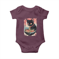 Japanese Inspo Ramen Cat Graphic Baby Onesie Anime Manga Kawaii Otaku Urban Streetwear - Wonder Print Shop