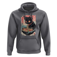 Japanese Inspo Ramen Cat Graphic Hoodie Anime Manga Kawaii Otaku Urban Streetwear - Wonder Print Shop