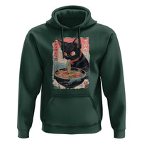 Japanese Inspo Ramen Cat Graphic Hoodie Anime Manga Kawaii Otaku Urban Streetwear - Wonder Print Shop