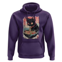 Japanese Inspo Ramen Cat Graphic Hoodie Anime Manga Kawaii Otaku Urban Streetwear - Wonder Print Shop