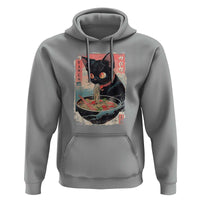 Japanese Inspo Ramen Cat Graphic Hoodie Anime Manga Kawaii Otaku Urban Streetwear - Wonder Print Shop