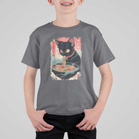 Japanese Inspo Ramen Cat Graphic T Shirt For Kid Anime Manga Kawaii Otaku Urban Streetwear - Wonder Print Shop