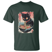 Japanese Inspo Ramen Cat Graphic T Shirt Anime Manga Kawaii Otaku Urban Streetwear - Wonder Print Shop