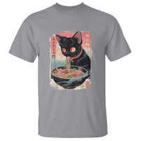 Japanese Inspo Ramen Cat Graphic T Shirt Anime Manga Kawaii Otaku Urban Streetwear - Wonder Print Shop