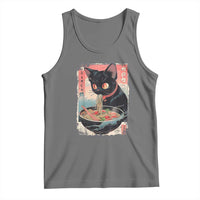 Japanese Inspo Ramen Cat Graphic Tank Top Anime Manga Kawaii Otaku Urban Streetwear - Wonder Print Shop