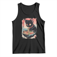 Japanese Inspo Ramen Cat Graphic Tank Top Anime Manga Kawaii Otaku Urban Streetwear - Wonder Print Shop