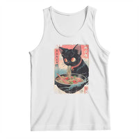 Japanese Inspo Ramen Cat Graphic Tank Top Anime Manga Kawaii Otaku Urban Streetwear - Wonder Print Shop