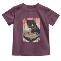 Japanese Inspo Ramen Cat Graphic Toddler T Shirt Anime Manga Kawaii Otaku Urban Streetwear - Wonder Print Shop