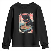 Japanese Inspo Ramen Cat Graphic Youth Sweatshirt Anime Manga Kawaii Otaku Urban Streetwear - Wonder Print Shop
