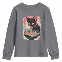 Japanese Inspo Ramen Cat Graphic Youth Sweatshirt Anime Manga Kawaii Otaku Urban Streetwear - Wonder Print Shop