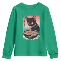 Japanese Inspo Ramen Cat Graphic Youth Sweatshirt Anime Manga Kawaii Otaku Urban Streetwear - Wonder Print Shop