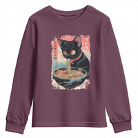 Japanese Inspo Ramen Cat Graphic Youth Sweatshirt Anime Manga Kawaii Otaku Urban Streetwear - Wonder Print Shop