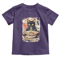 Ramen Noodles Black Cat Graphic Toddler T Shirt Kawaii Retro Japan Y2K Cats Manga Anime - Wonder Print Shop