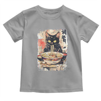 Ramen Noodles Black Cat Graphic Toddler T Shirt Kawaii Retro Japan Y2K Cats Manga Anime - Wonder Print Shop