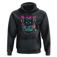 Kawaii Ramen Cat Hoodie Retro Japanese Noodles Lover Anime Aesthetic - Wonder Print Shop