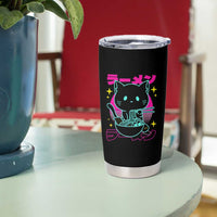 Kawaii Ramen Cat Tumbler Cup Retro Japanese Noodles Lover Anime Aesthetic - Wonder Print Shop