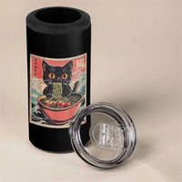 Cat Ramen Japanese Inspo Graphic 4 in 1 Can Cooler Tumbler Funny Kawaii Cat Anime Gifts - Wonder Print Shop