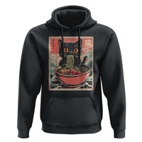 Cat Ramen Japanese Inspo Graphic Hoodie Funny Kawaii Cat Anime Gifts - Wonder Print Shop
